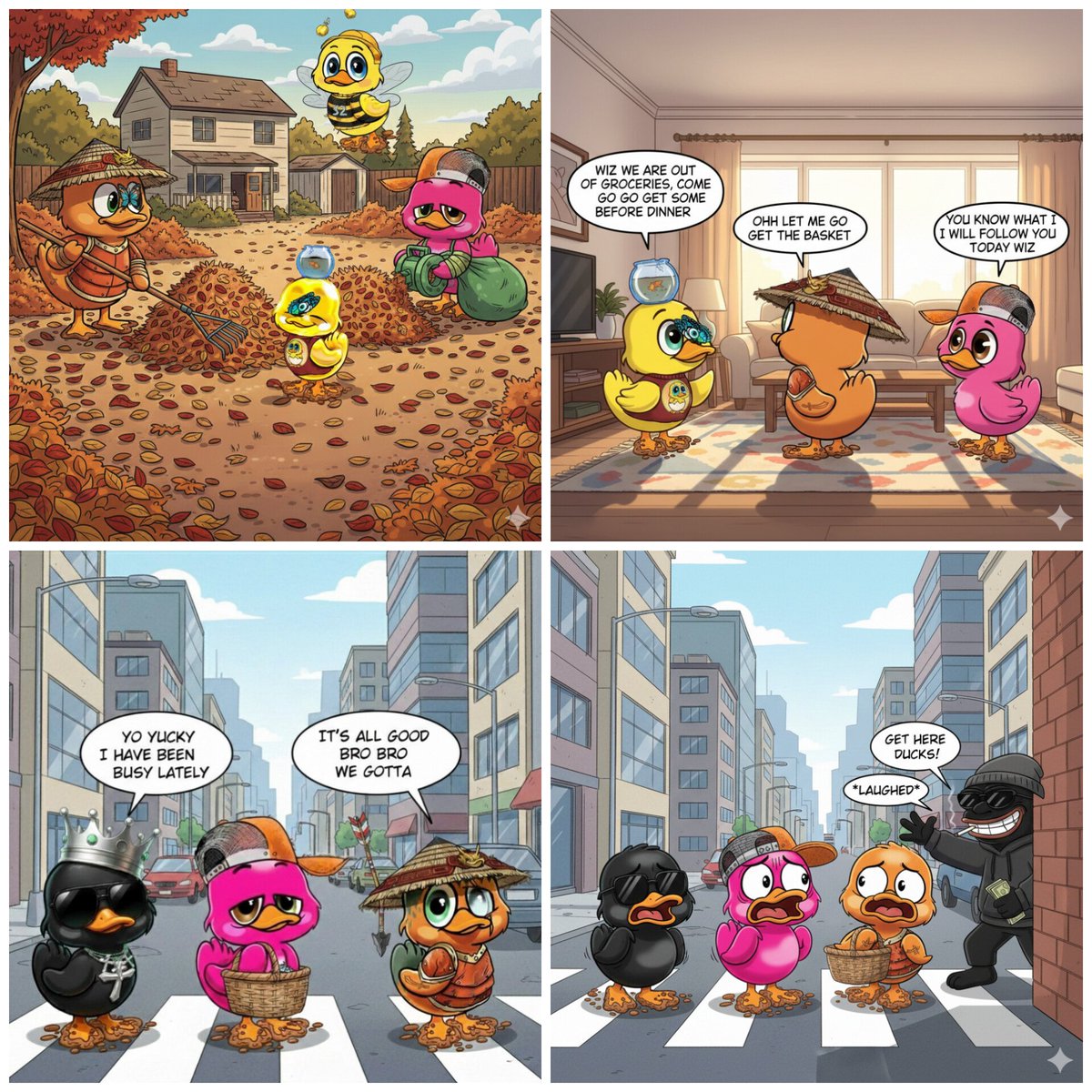 EmperorETH710's tweet photo. Hmmmm 😩 a plot twist short comic 

A yucky ducks comic 😂... I know you can't wait to understand 

❓❓❓There is a suspect in this story who sold out the ducks to the ducnapper 😩

Big QUESTION: WHO WAS IT ❓