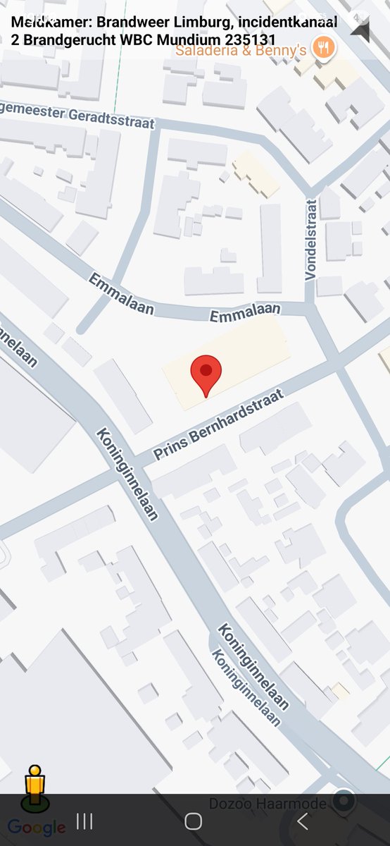 Brandgerucht in WBC Mundium