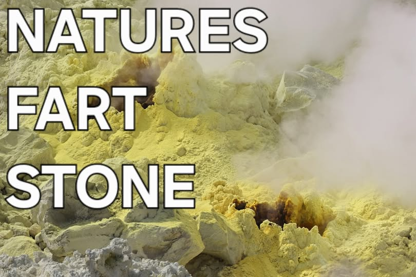 LeDeployer's tweet image. Did you know sulfur crystals are often called as fart rocks?
Sulphur crystals are often called "fart rocks" because they release a distinct rotten-egg or "fart-like" smell, especially when heated, struck, or exposed to water, due to the presence of sulfur compounds like hydrogen…