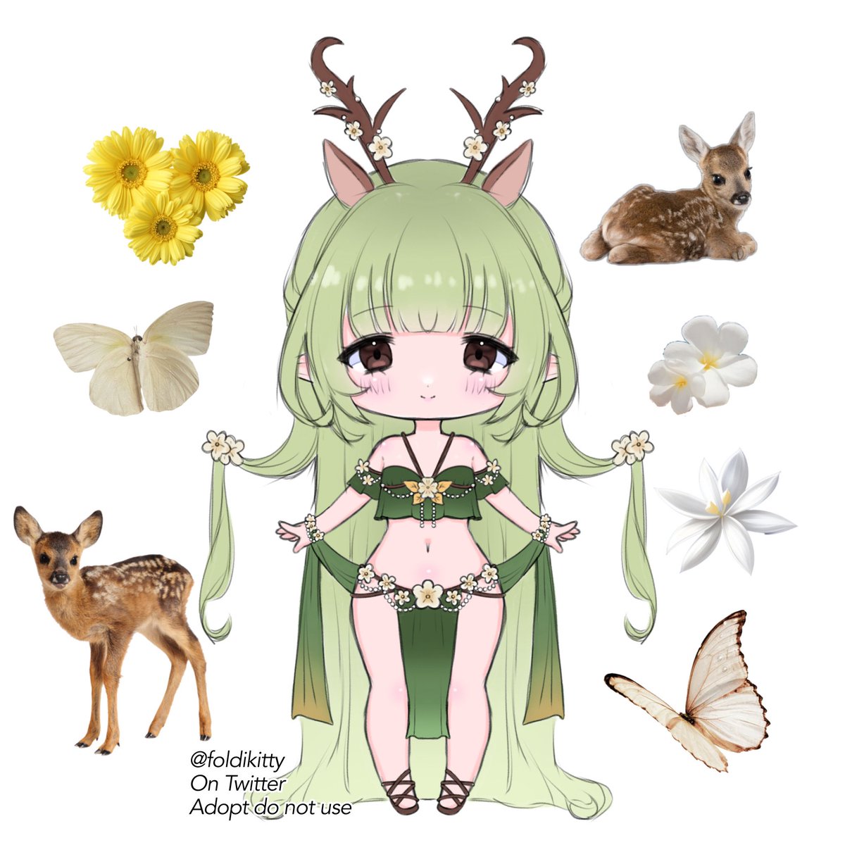 foldikitty's tweet image. 🍃🦌 DEER GODDESS ADOPT 🦌🍃

❥ comes with commercial use

❥ reselling allowed

❥ $25 payment via PayPal or Venmo 

❥ design can be altered