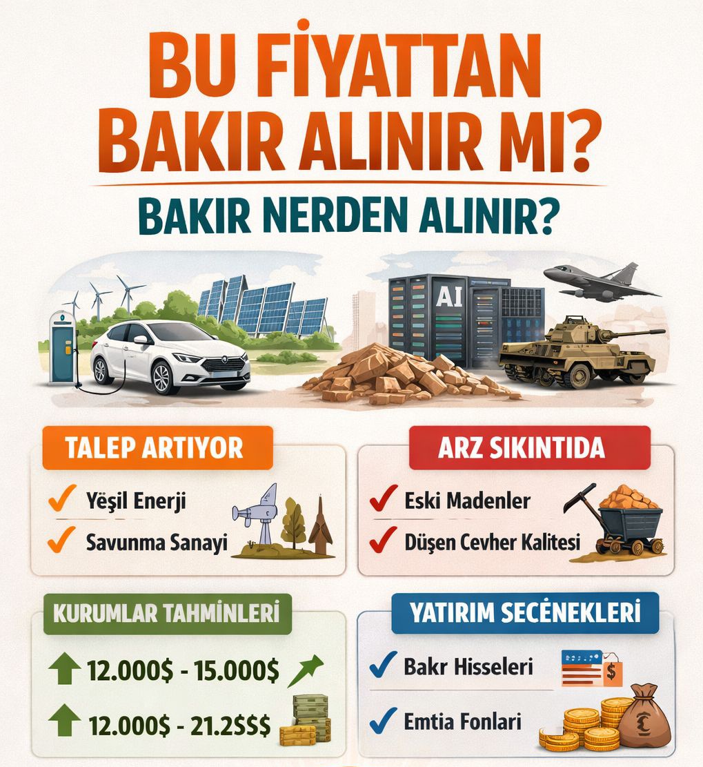 BAKIR BU FİYATTAN ALINIR MI? | BAKIRI NASIL ALABİLİRİM? ⚡️

Kaydedin, sonra lazım olur.

Altın ve gümüş yıllardır “güvenli liman” anlatısıyla konuşuluyor.
Ama dünya artık sadece güvenliği değil, stratejik zorunlulukları da fiyatlıyor.
Bakır tam olarak burada devreye giriyor.