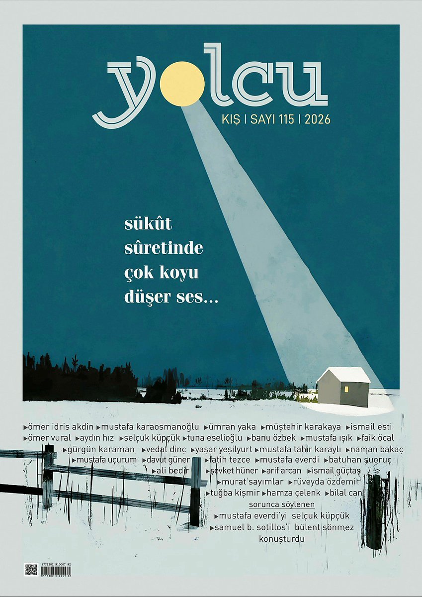 115. Yürüyüşünde Yolcu:
SÜKÛT SURETİNDE ÇOK KOYU DÜŞER SES...
#dergi #edebiyat #düşünce #sanat #şiir #öykü #söyleşi #fotograf #şiirsokakta #şiirheryerde
