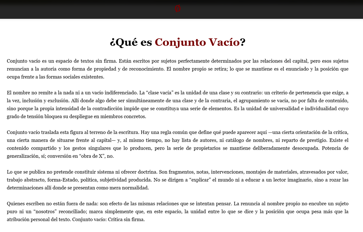 Conjunto Vacío tweet media
