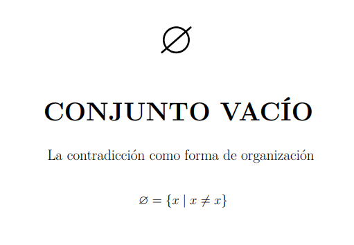 Conjunto Vacío tweet media