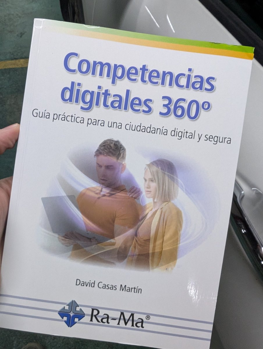 GerardFuguet's tweet photo. Vaya regalazo que he recibido de @informaticacosl #DavidCasas!
Competencias Digitales 360° Guía Práctica para una Ciudadanía Digital y Segura
@0xWORD es culto de nicho en libros de IT pero OJO con Grupo Editorial RA-MA que no se queda corta! A la cola, ganas de leerte amigo!
🤘🤠 https://t.co/bu1702rBDb