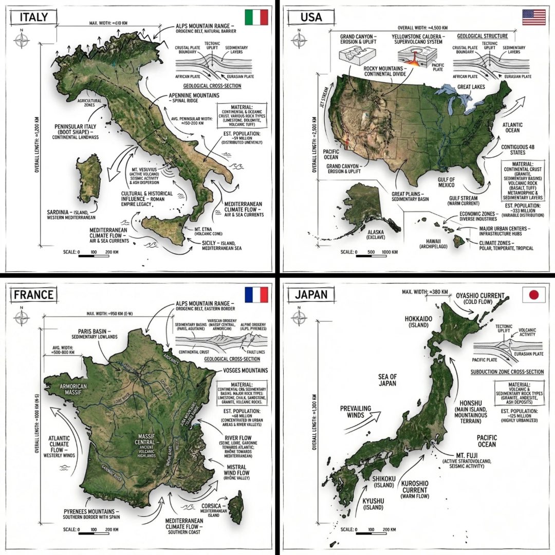 Country Infographics by Nano Banana Pro on <a href="/SocialSight/">SocialSight</a> ✨🌍

Prompt👇🏻