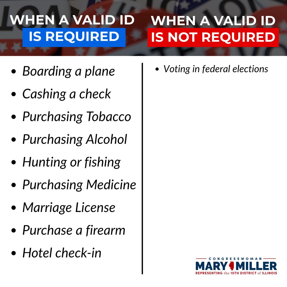 RepMaryMiller's tweet image. PASS THE SAVE ACT.