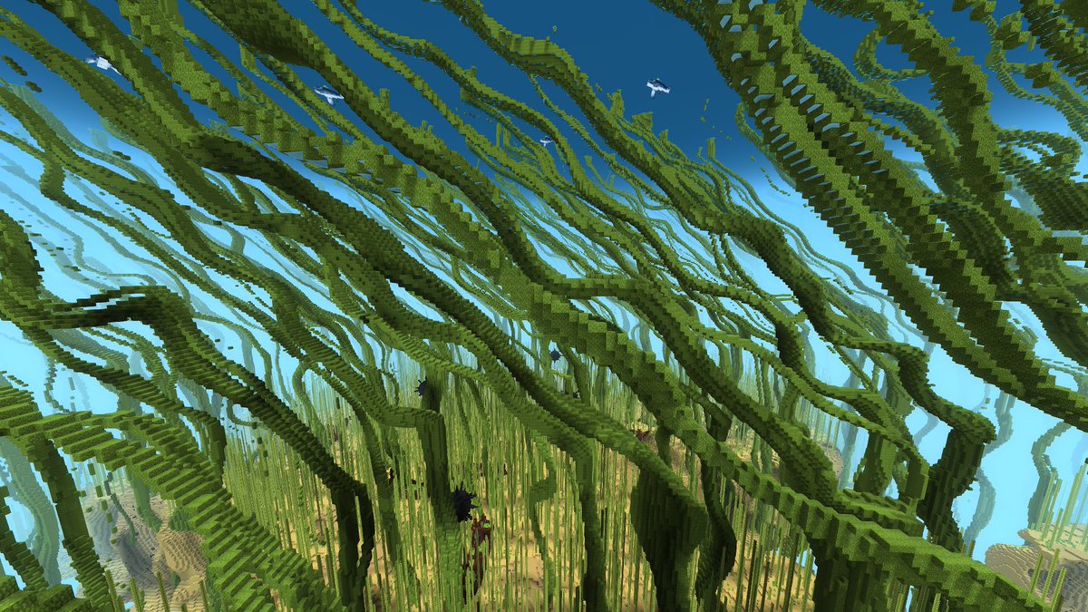 gioba_art's tweet image. Messing around with giant seaweed but it's difficult to see the scale in the darkness of water

#HytaleModding #Hytale