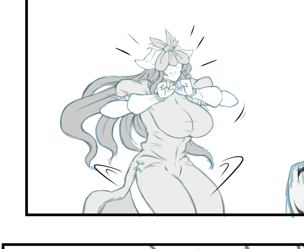 コマの端でうごめく日狭美 