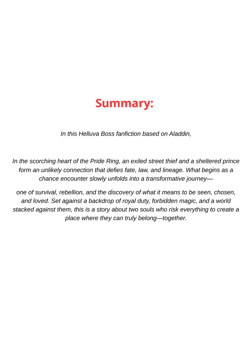 fanstories06's tweet photo. ✨ Cover redesign — Day 8 ✨
My Aladdin AU Helluva Boss fic 🖤
Two souls wishing to be seen—Both from two worlds
📖 Now live on Patreon
🔗 Link in bio🖤
#FanficWriter #Hellaverse #HelluvaBoss #Stolitz #fanfiction https://t.co/yXHyhBJ4Pj