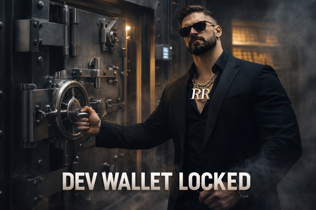 🔒 Dev wallet locked — 40,000,000 $RR Verified via Streamflow: