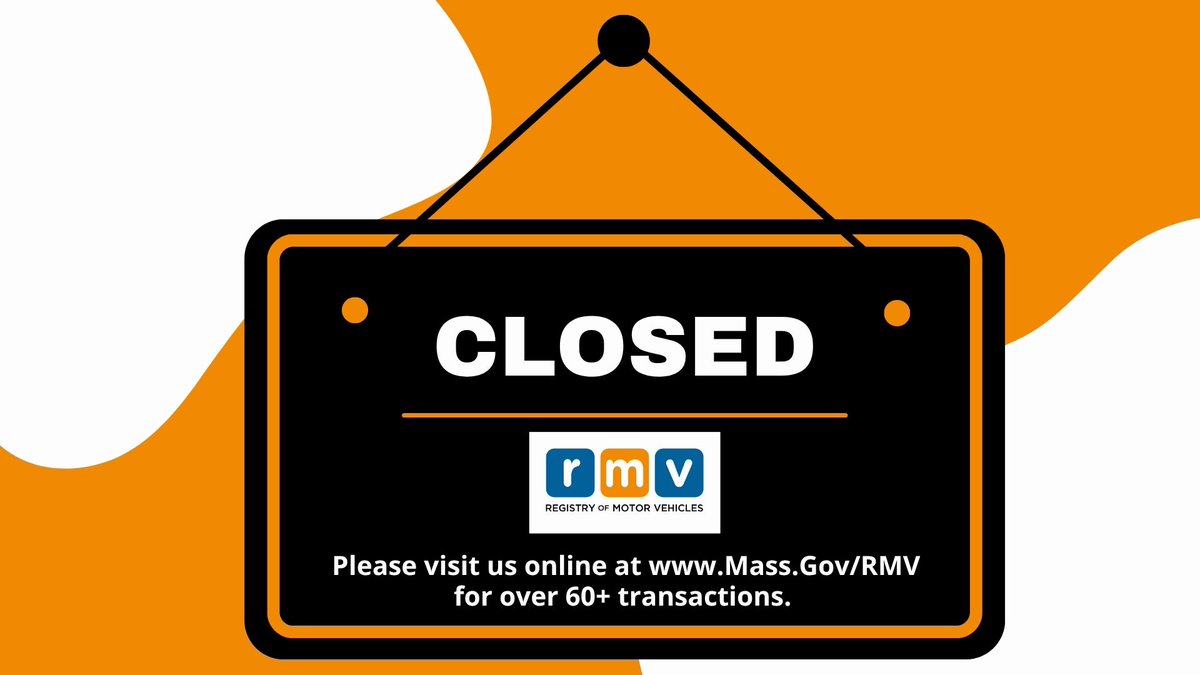 MassRMV's tweet image. All #RMV Service Center locations &amp;amp; offices are closed today, 1/26 due to inclement weather. All scheduled road tests are also canceled. All #AAA locations will be closed. Visit Mass.gov/RMV for updates and online transactions. #MASnow