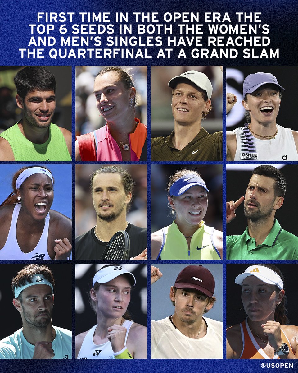 그랜드슬램 톱시드 진출 관련 그래픽