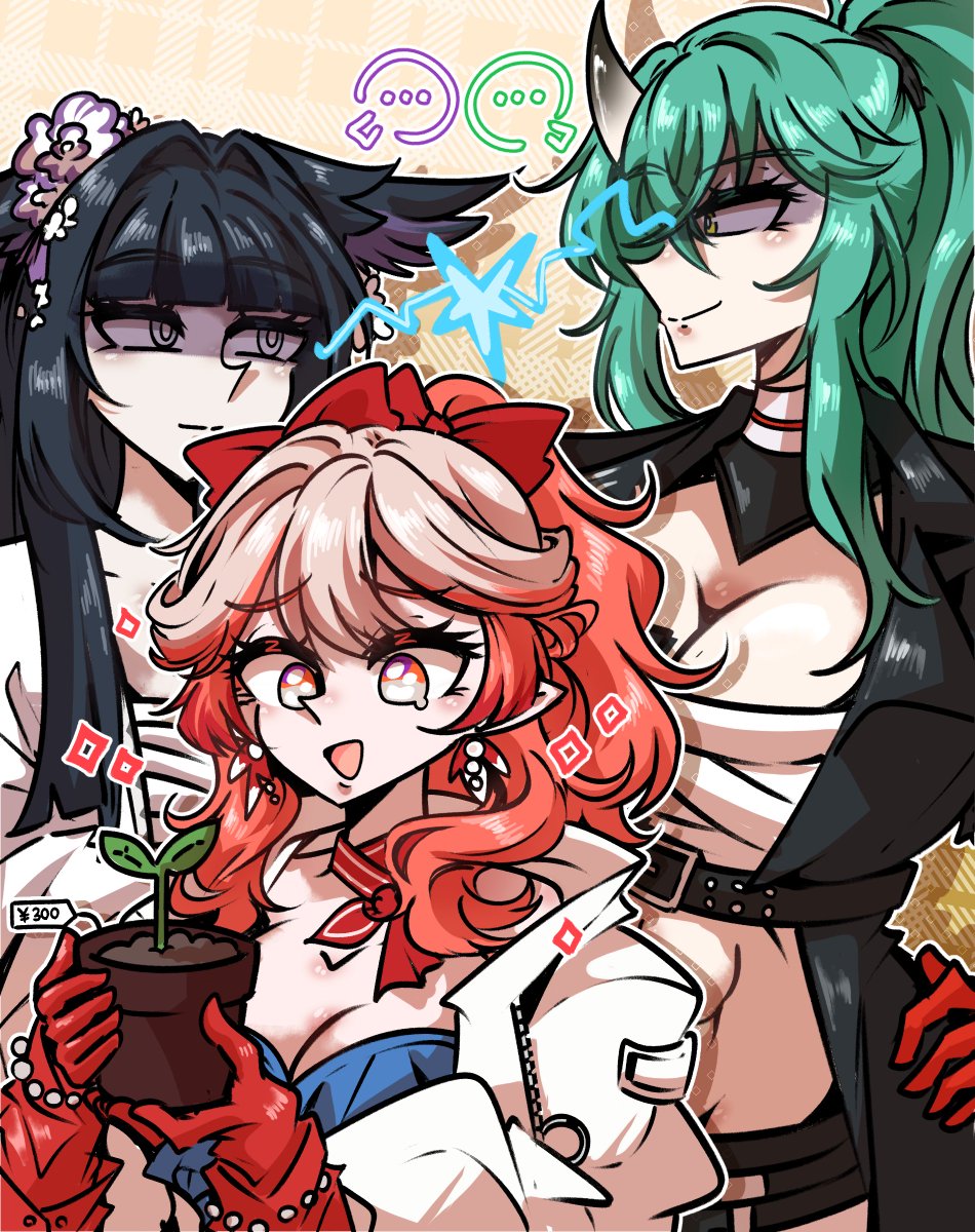 Haruka and her two Yakuza girlfriends(?)
#アークナイツ #明日方舟 #Arknights