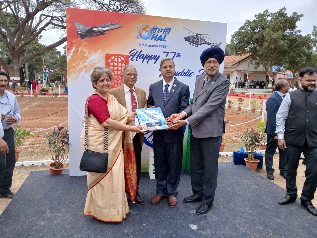 palnits's tweet photo. Proud moment 🇮🇳
My 7th book From the Drawing Board to the Skies—the story of Prachand, India’s first indigenous attack helicopter—released today at HAL Bengaluru on Republic Day.

#Prachand #Indigenous #HAL #IAF #AatmanirbharBharat #RepublicDay #AviationHistory 🚁 https://t.co/1hZrmGSIkn