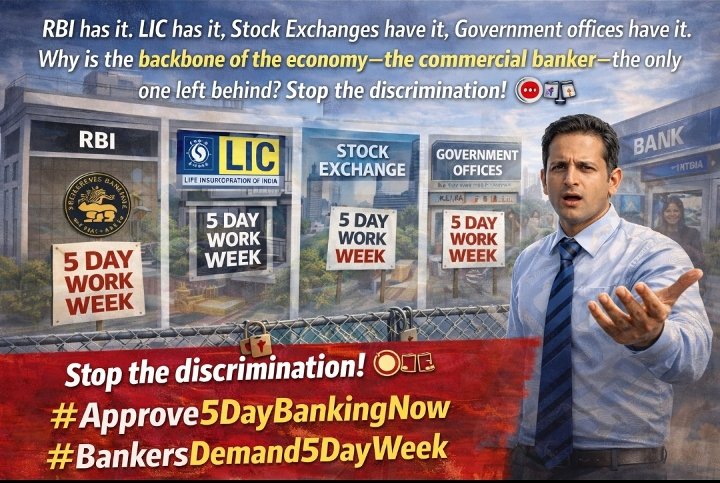 BenjaminMurmu2's tweet photo. We Demand 5 Day Banking 
Our Demand Just and Right 
#5DaysWeekForBankers https://t.co/f1LB8Nrbpz