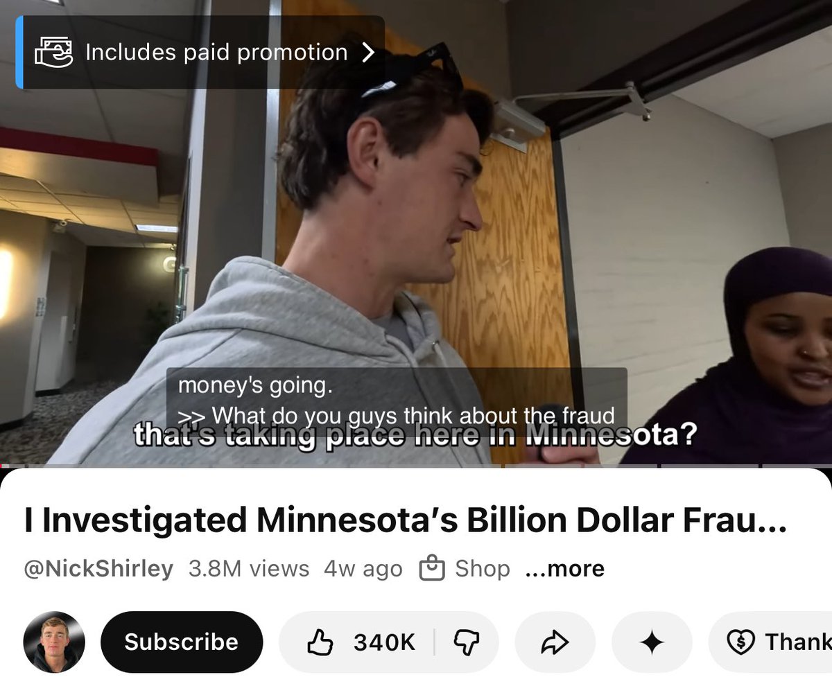 greendragonhq's tweet image. It’s now been a full month since @nickshirleyy falsely accused the state of Minnesota of enabling widespread fraud. 

Since his video was posted: 

0 indictments
0 convictions
3 ICE related murders caused by the influx of agents sent to MN based on his video. 

This is why…