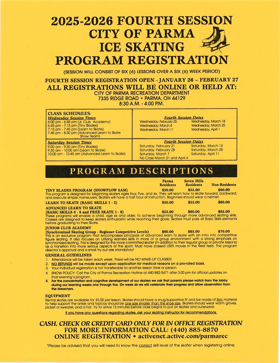 City of Parma Rec. tweet media