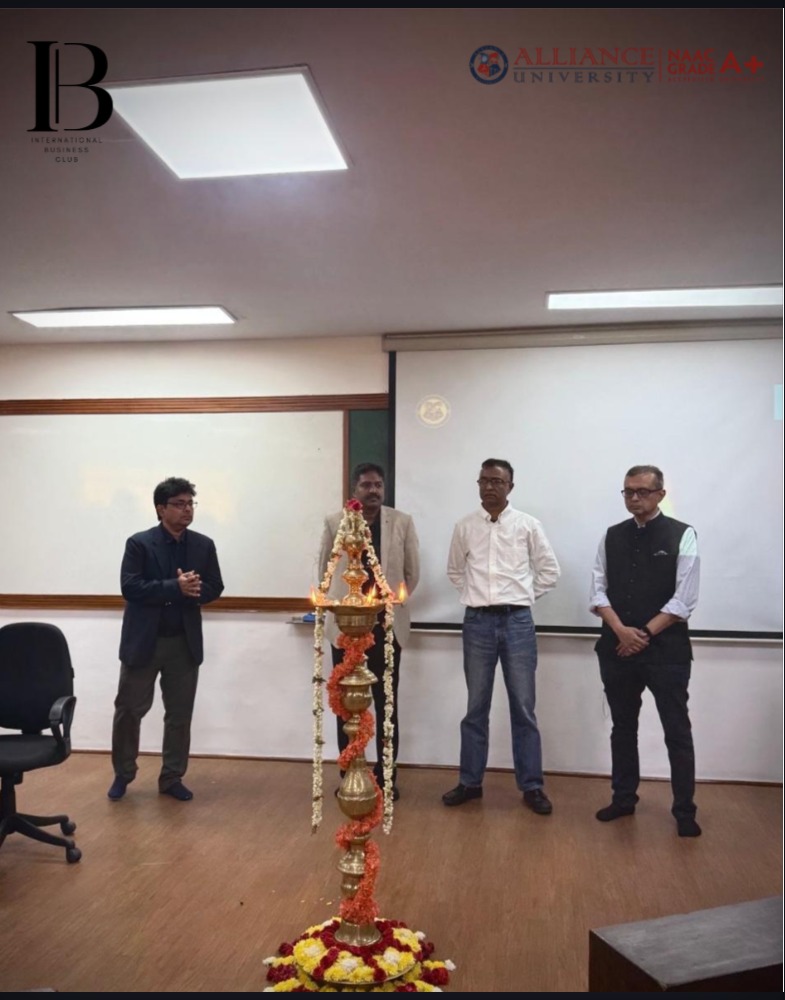 IB_Club_AU's tweet photo. An engaging panel, powerful insights, and conversations that truly mattered.
Highlights from the International Business Conclave 2026.
#IBC2026 
#Paneldiscussion  #BusinessInsights #ThoughtLeadership
#AllianceUniversity https://t.co/nbOaiHzIv3