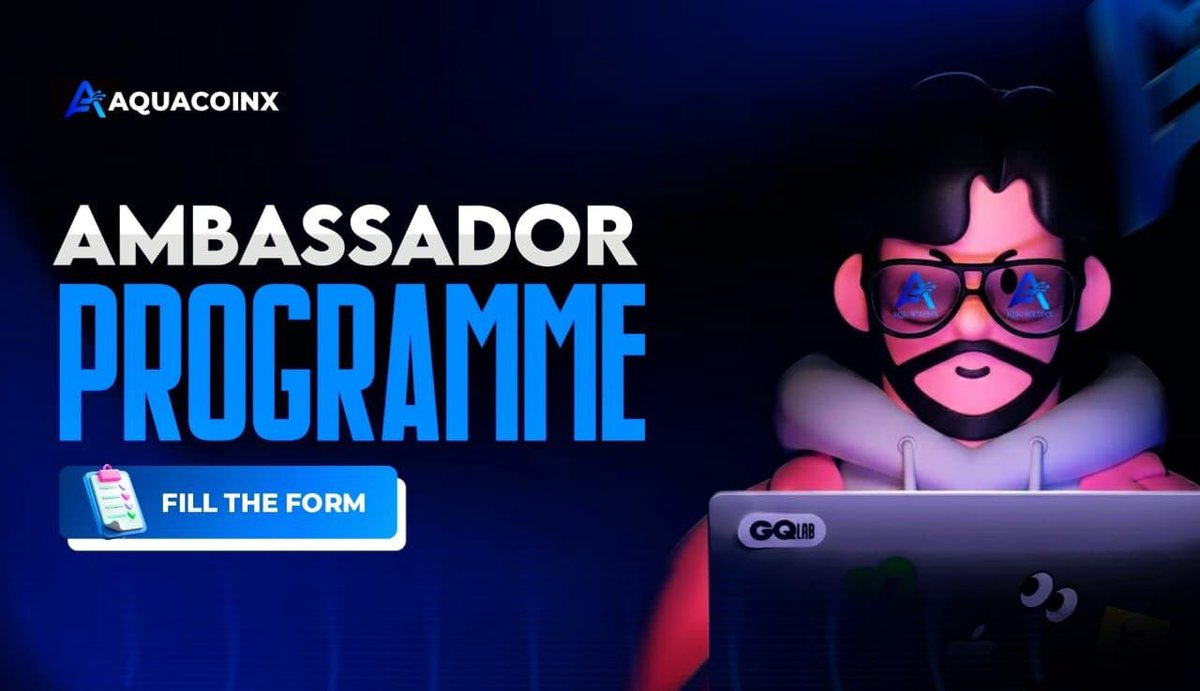 Ambassador Program Alert ❗❗ Hey everyone, Become an Ambassador with  @aquacoinx and position to earn massive rewards. Click here to get started  : https://t.co/66svGbFSzn