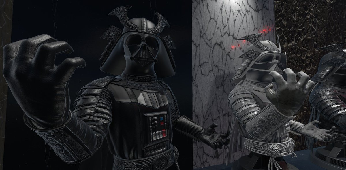 Robcookz's tweet image. Darth Vader Samurai Bust Series Set Complete.✅

#VeVeverse #StarWars #DarthVader #NFT #VeVeFam