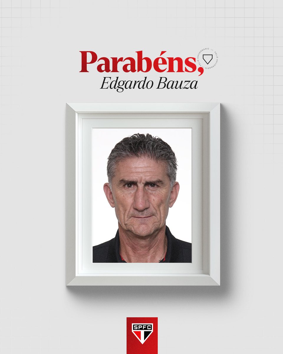 SaoPauloFC's tweet photo. Feliz aniversário, Edgardo Bauza!

O treinador, que comandou o Tricolor em 2016, completa 6️⃣8️⃣ anos. Saúde e felicidades, Patón!

#VamosSãoPaulo 🇾🇪 https://t.co/ocGykGkjWm