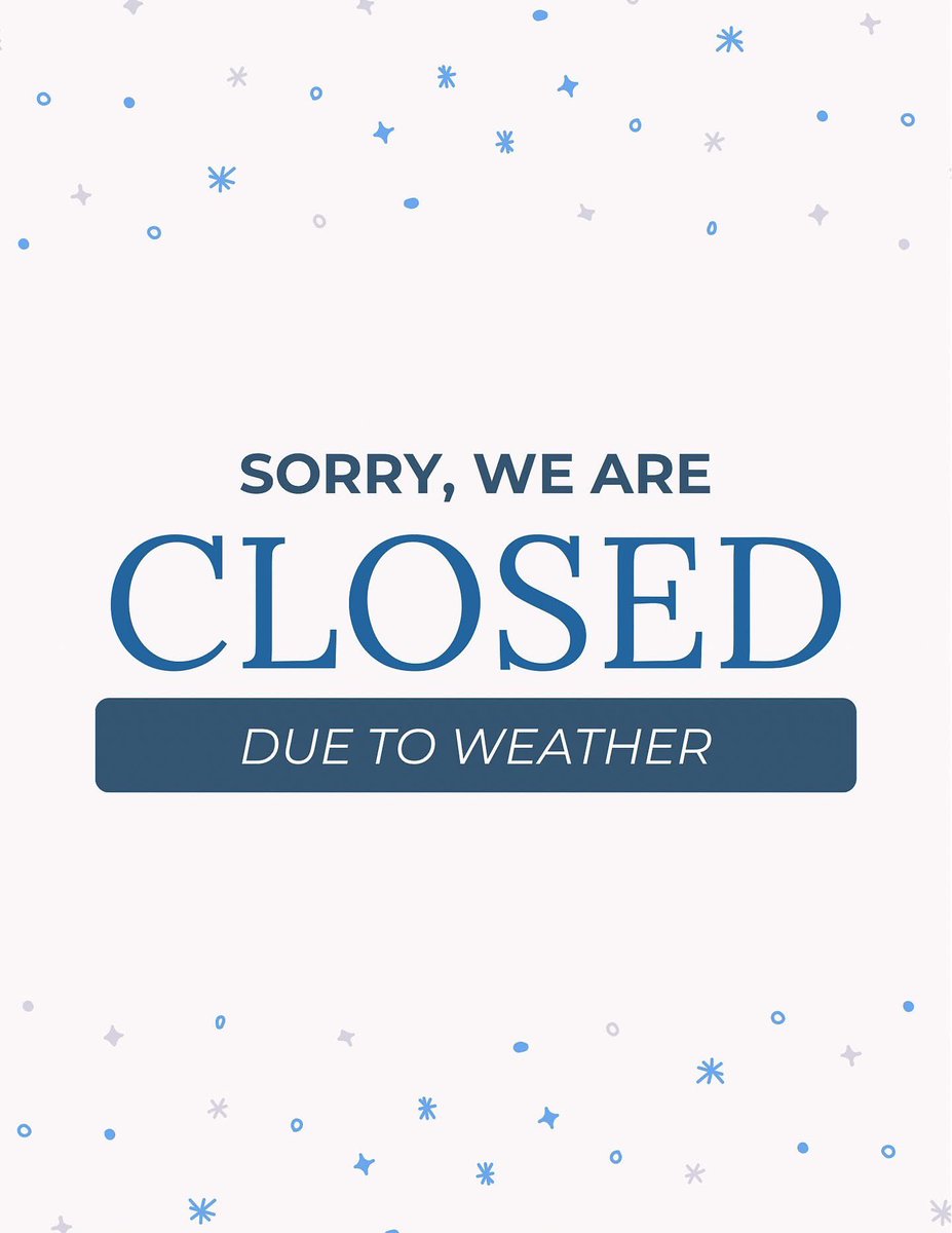 ShopThePom's tweet photo. Closed Monday, January 26th Due to icy conditions, we are closed for the safety of our customers and staff. Please stay safe, stay warm, and avoid the roads if you can. We’ll keep you posted on reopening—thank you for understanding!❄️❄️ https://t.co/Qwp1dVYyg6