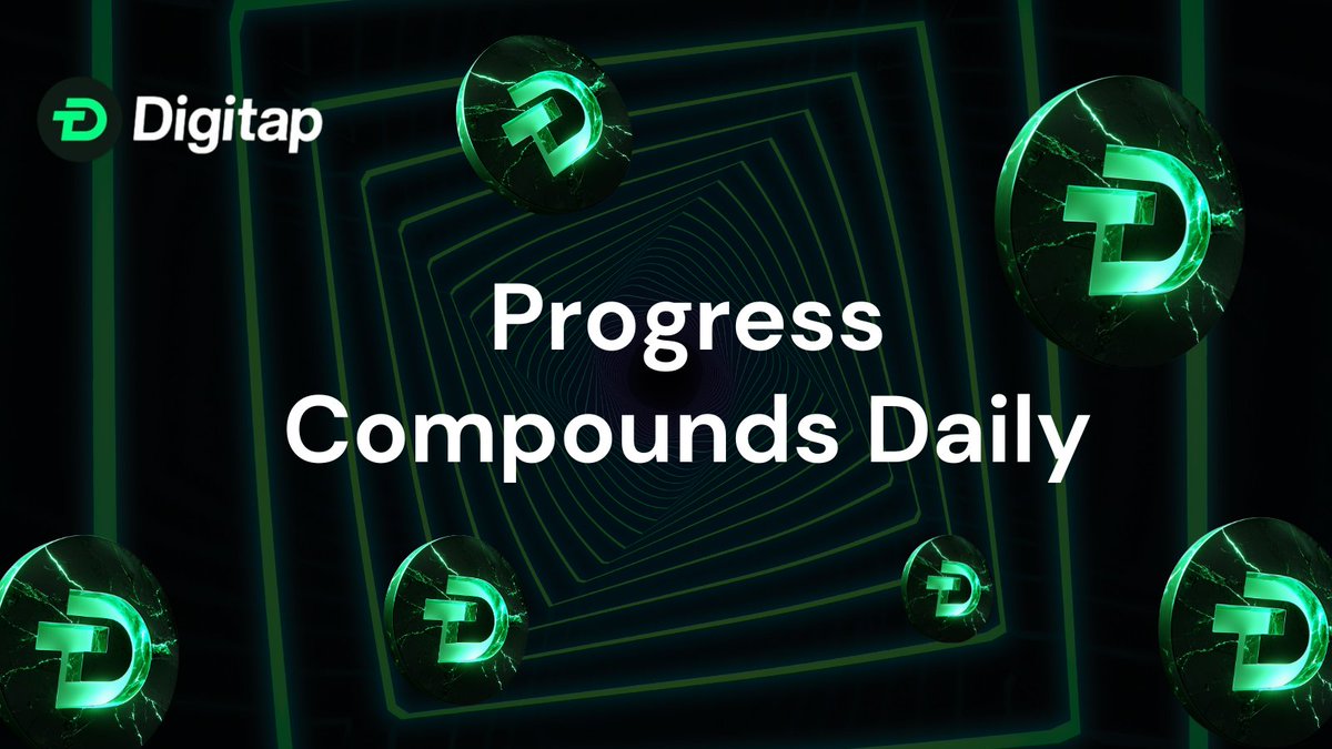 DigiTap_app's tweet photo. 📈 Momentum is built quietly.
Every release, every test, every community interaction adds up.
DigiTap keeps moving forward — step by step.
#digitap #taptoken #buildinpublic https://t.co/VF4GdymXeF