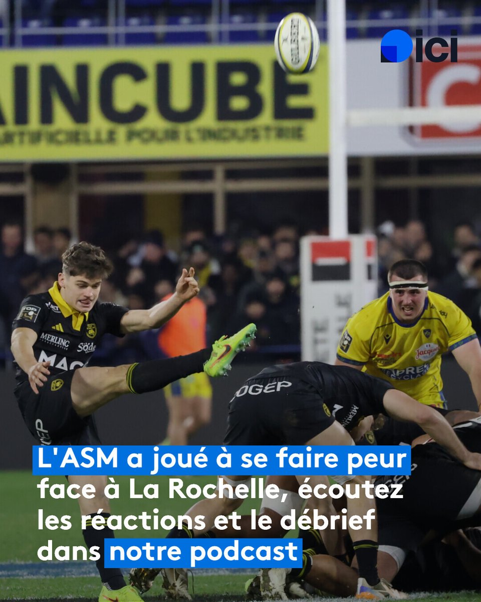 🏉 L'ASM rentre enfin dans le top 6, mais pas sans quelques frayeurs

🎙️ Retrouvez les réactions de Christophe Urios, Ronan O'Gara, Selevasio Tolofua, Joris Jurand et des supporters dans notre podcast "ASM - l'après match"

🔗️ l.ici.fr/kQ75