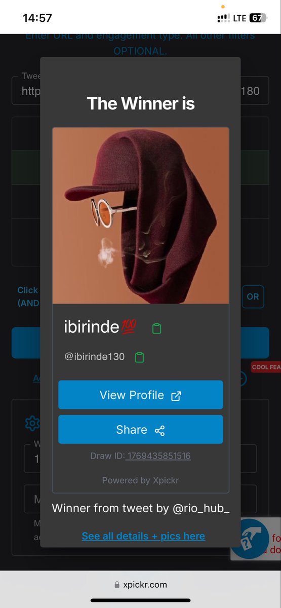 🎗Congratulations to the winners✅
By Xpicker. 

Congrats <a href="/ibirinde130/">ibirinde💯</a> you won! Draw ID: 1769435851516 Follow for more

Kindly open a ticket on discord and claim ur account. 

Stay active for more giveaways guys 😎