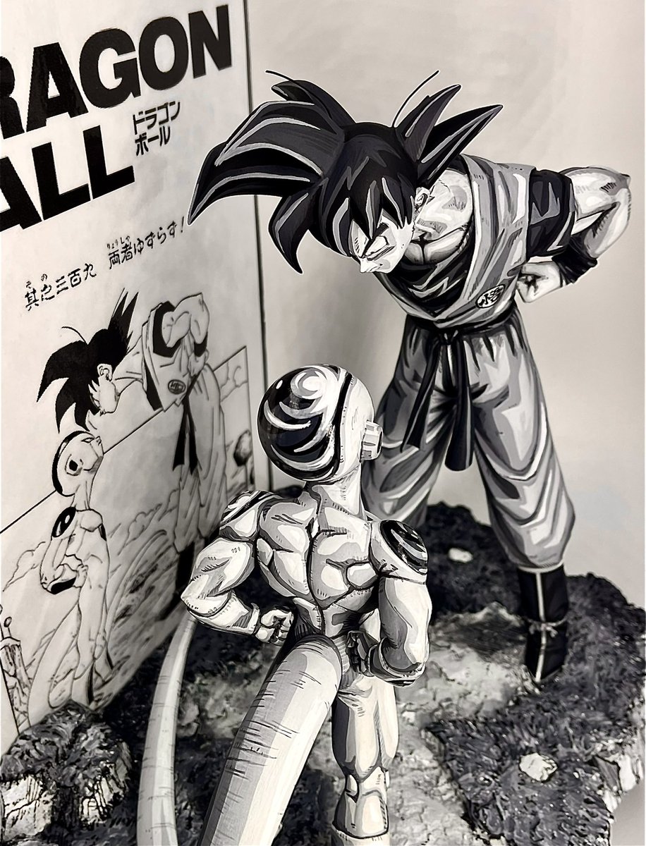 ドラゴンボール】フィギュア🛠️カスタムリペイント🎨悟空vsフリーザ