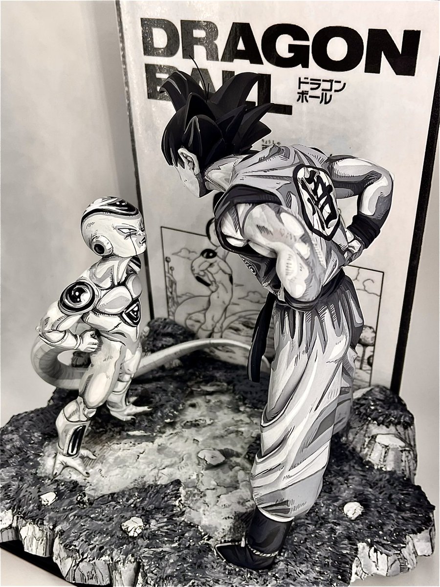 ドラゴンボール　フリーザ　リペイント　モノクロ ドラゴンボール フリーザ リペイント モノクロ ドラゴンボール