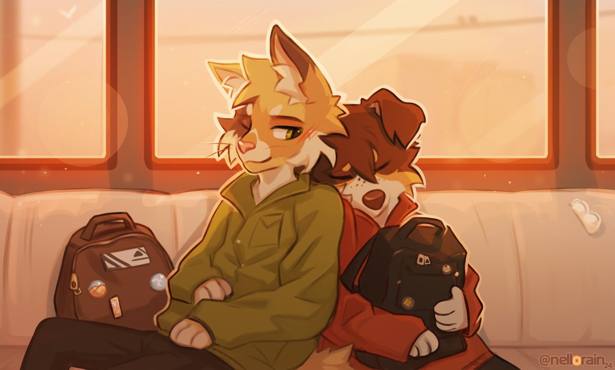 AnthroWolfie's tweet photo. This is just super adorable! 😍🥰

🎨 Art by @nellorain https://t.co/FrLKDpsa43