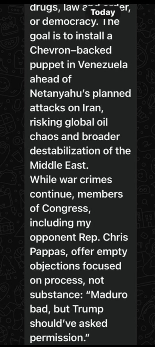 LattinaBrown's tweet image. I am asking why U.S. Senate candidate Karishma Manzur, who is running for office in New Hampshire, is participating in a private political group chat that includes New York City–based activists.

The messages shared in this group appear to include disputed claims, unverified…