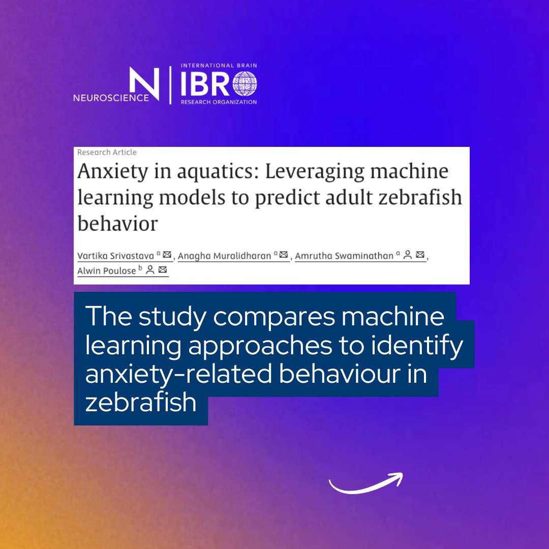 IBROjournals's tweet photo. Anxiety in aquatics? 🐟
Researchers at IISER use #AI-powered machine learning to study anxiety-related behavior in zebrafish – with implications for behavioral analysis in #neuroscience.

👉 Read the interview: https://t.co/TB1lFhqIsN

#IBROjournals #IBROauthors @franciru1 https://t.co/2HSftCvRGG