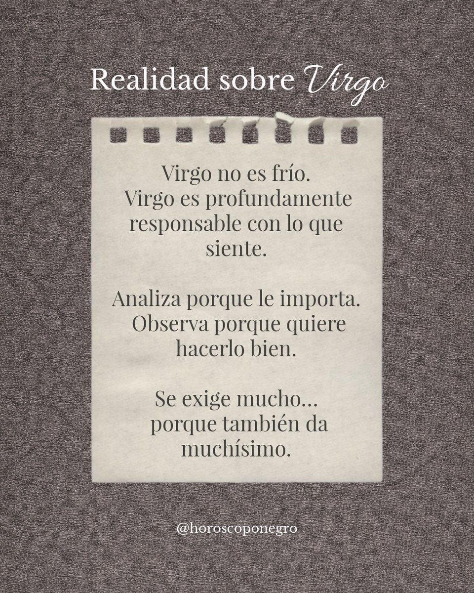 Porque no es lo mismo lo que dicen de ti,
que lo que realmente eres. 🔮