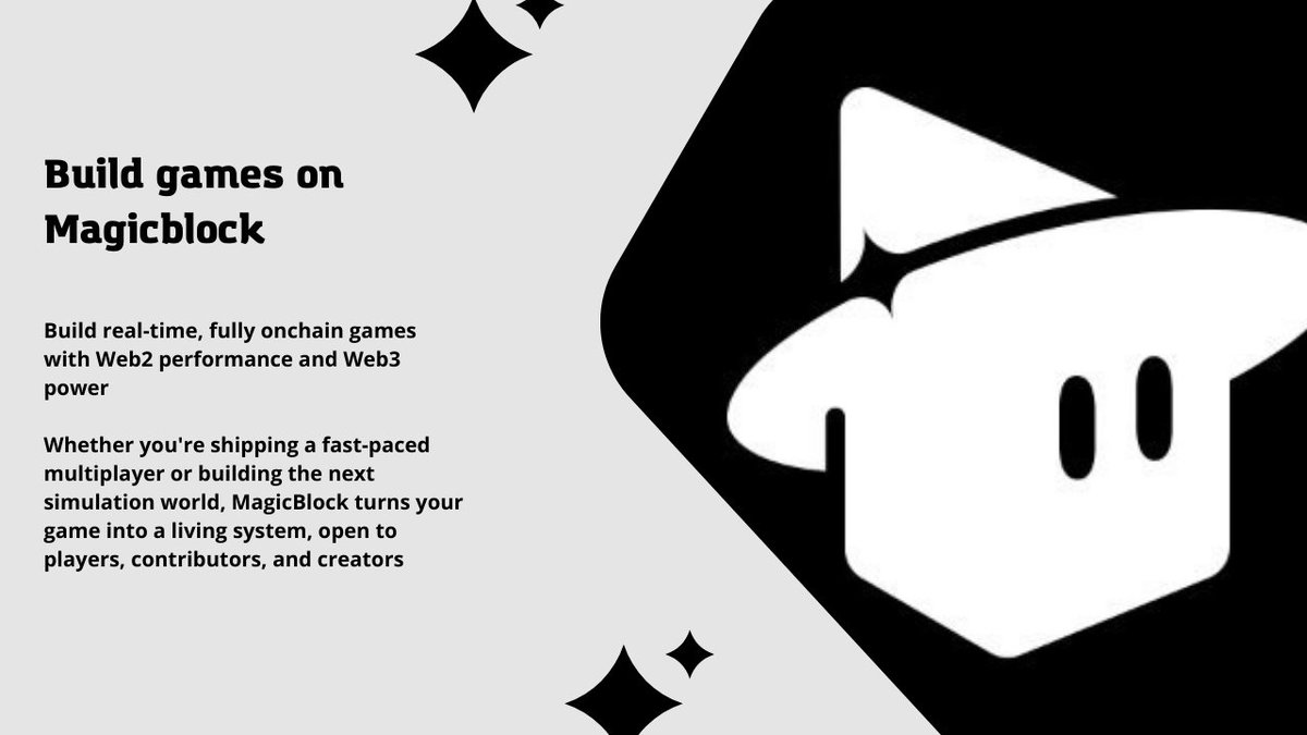 _Miki777's tweet image. Build real-time, fully onchain games with #Web2 performance and #Web3 power

Whether you're shipping a fast-paced multiplayer or building the next simulation world,@magicblock turns your game into a living system,open to players,contributors,and creators

magicblock.xyz