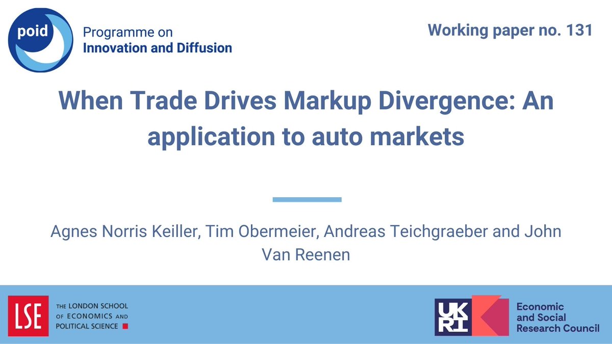 Programme on Innovation and Diffusion tweet media