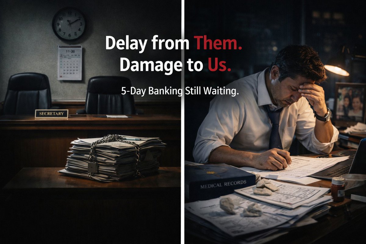 We bankers are not a tool, not a machine. We need time to spend with our family. While others work for 5 days why we are forced to work 6 days a week <a href="/DFS_India/">DFS</a> <a href="/PMOIndia/">PMO India</a> #5DaysWeekForBankers