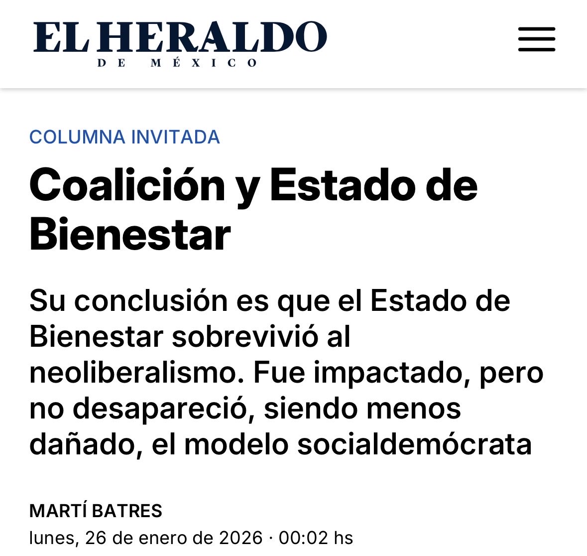 martibatres's tweet photo. Si queremos que en México se consolide el Estado de Bienestar, es indispensable una amplia coalición, que se refleje en alianzas sociales y políticas duraderas con estabilidad de largo plazo.

https://t.co/qqmea1r8By https://t.co/q9Dwpm2kzU