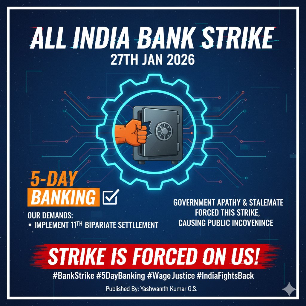 AmitaBiswaa's tweet photo. @sanjaybpi #5DaysWeekForBankers https://t.co/vRS7oem6in