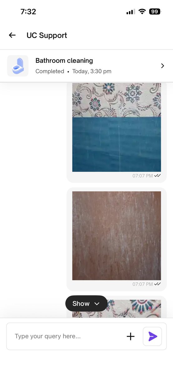 dottyjohnson's tweet photo. Dear @urbancompany_UC @UC_Assist repeated scam in the name of intense bathroom cleaning. No scrubber used, wall tiles spoilt with chemicals , when complaint raised customer support is only arranging for a revisit in the next available slot for the technician. UrbanCheaters !! https://t.co/sQz1BzKFSL