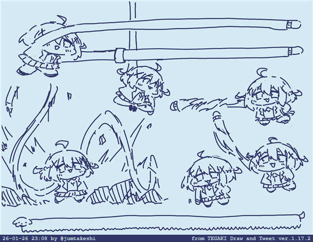 jumtakeshi's tweet image. ぶちゃナオリ腕なっげえのすき #tegaki_dt