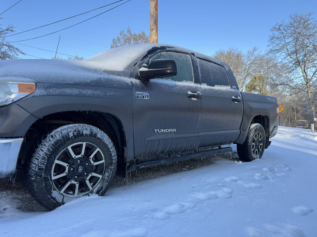 Lil icy this morning