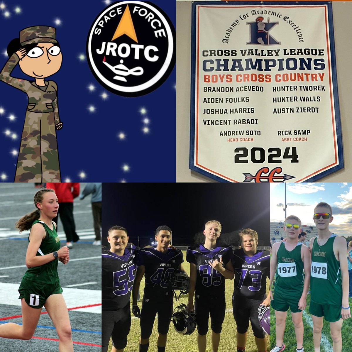 SFJROTC's tweet photo. The entire enterprise of ten units around the USA salutes all its high school varsity and JV athletes that wear the deltas of #SFJROTC! Their #commitment to mastery showcases the entire program as they represent their schools. @HQ_AFJROTC with @USSF_STARCOM DEL 1, Det 2. https://t.co/ZIpoZX1enT
