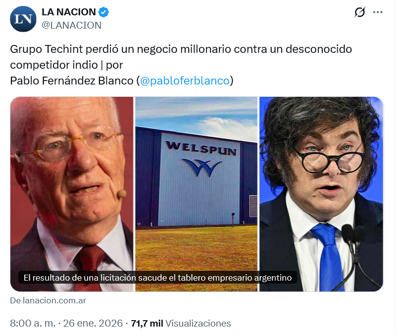 Si cagaron a Techint en un negocio de caños imaginate lo que te espera a vos que tenés una pyme, sos monotributista o empleado.