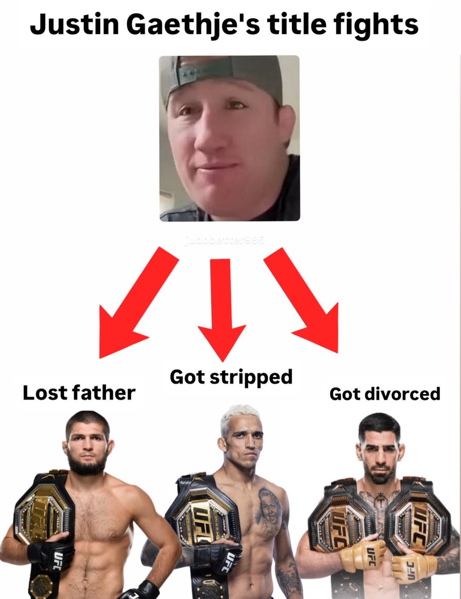Justin Gaethje's title fights are just sad man