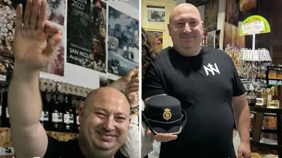 El apoyo masivo que ha recibido nuestro compañero <a href="/AlexLoren19/">Alejandro Lorenzo</a> ante el acoso del nazi Raúl Sánchez ha funcionado. Ahora que se ha visto expuesto no quiere reconocer que es un nazi, sino un "nostálgico de la historia de España". Sigamos difundiendo su cara por todas partes. Que el