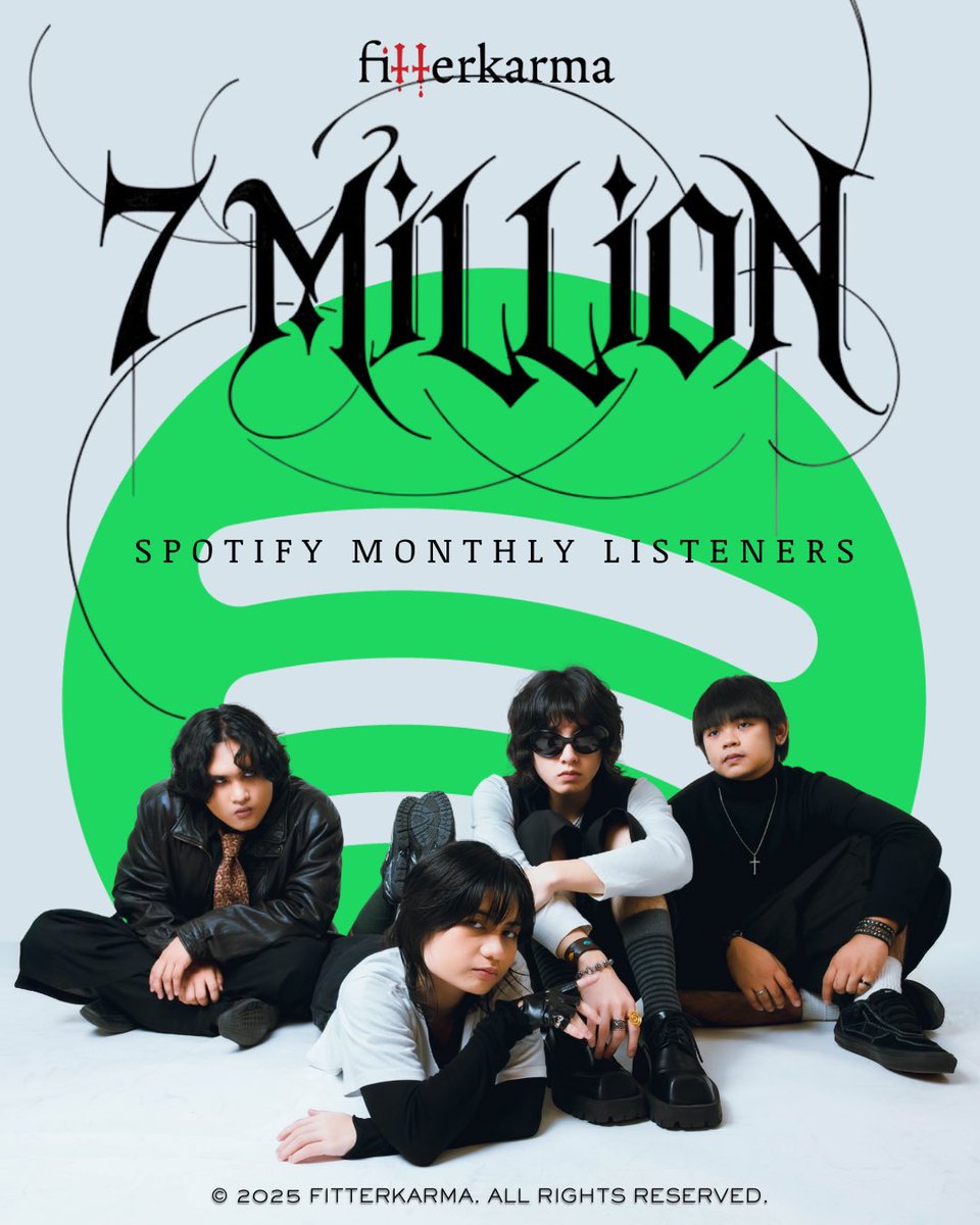widespread damnation. no absolution. thank you for 7M!

#fitterkarma #spotify #spotifyph