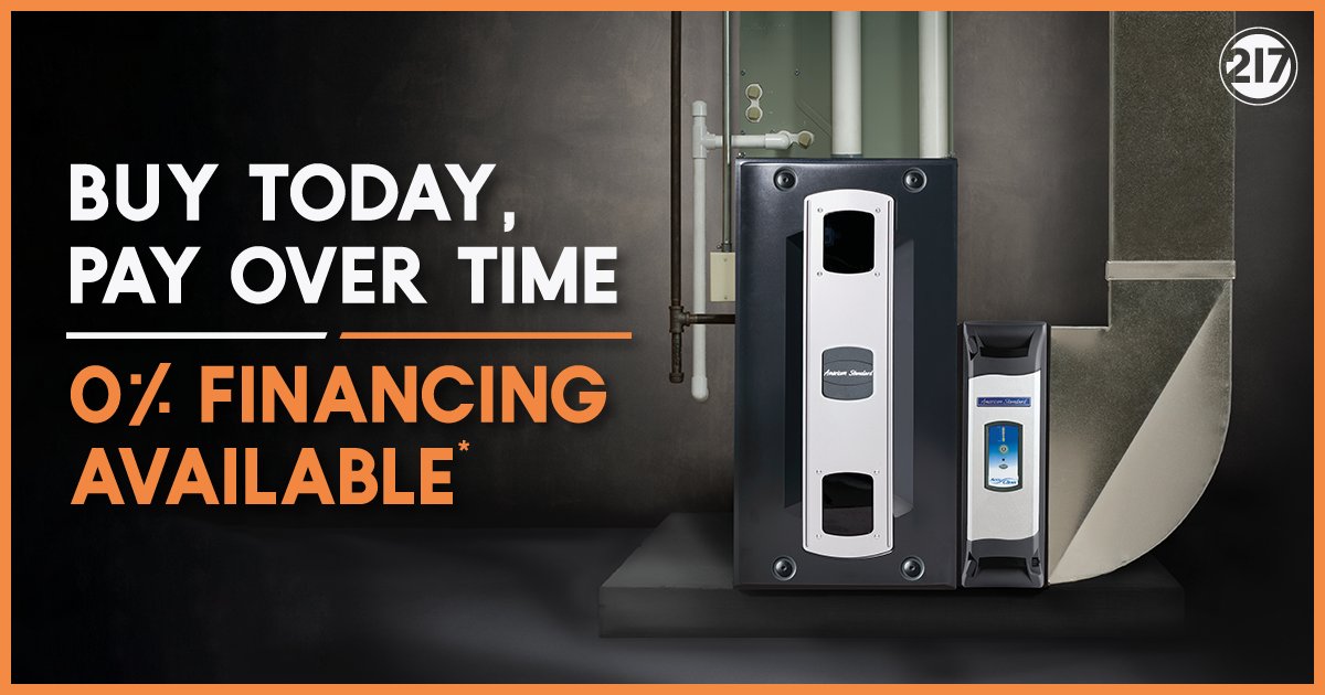HVAC system replacement has never been easier!
Ask us about 0% financing* today!

*Financing subject to credit approval. Please ask for details.